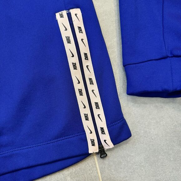 Nike Therma Fleece All Time Mock Neck Sweatshirt Deep Royal/Echo Pink Size XS - Picture 6 of 9